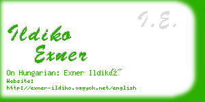 ildiko exner business card